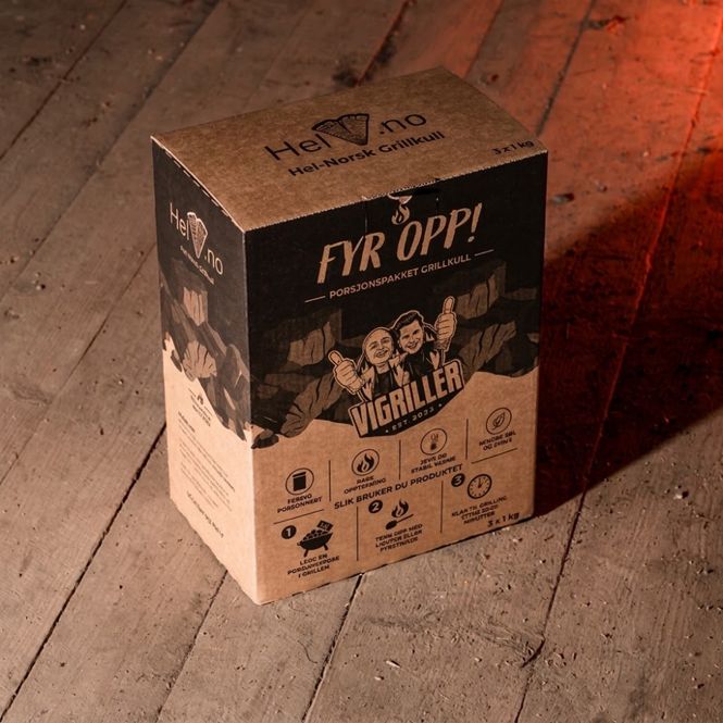 Hovedbilde Fyr Opp! Grillkull Porsjon 3pk