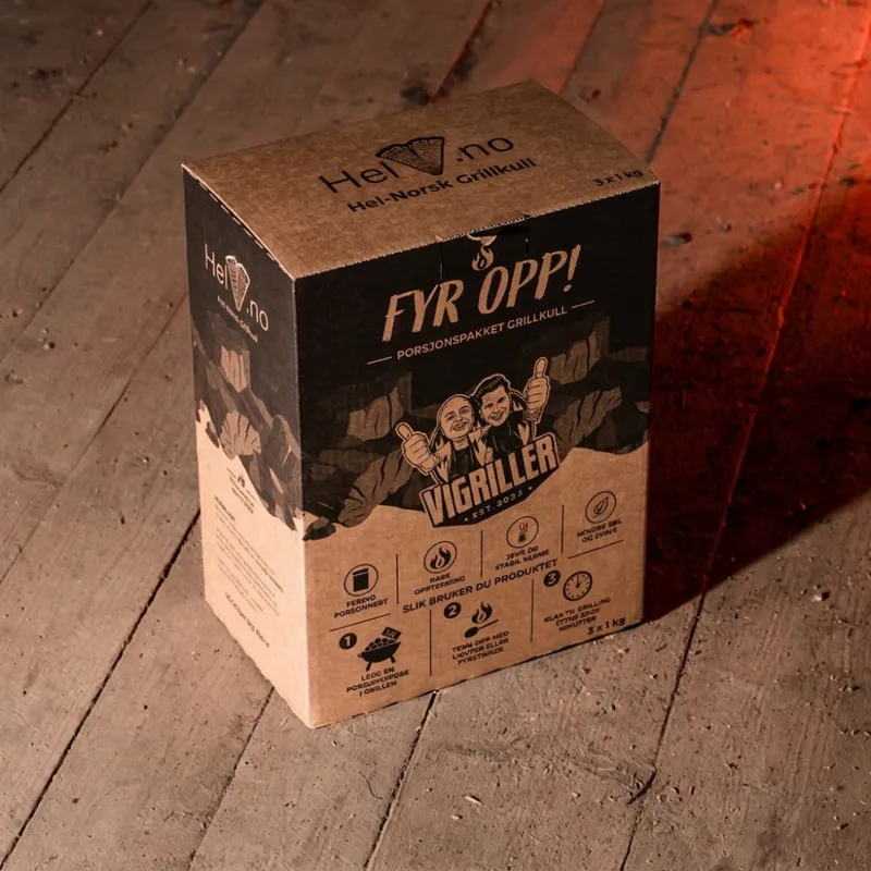 Fyr Opp! Grillkull Porsjon 3pk