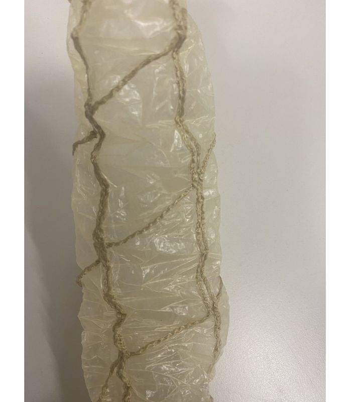 Fibertarm 55 opprynket hvitt nett 12,5m