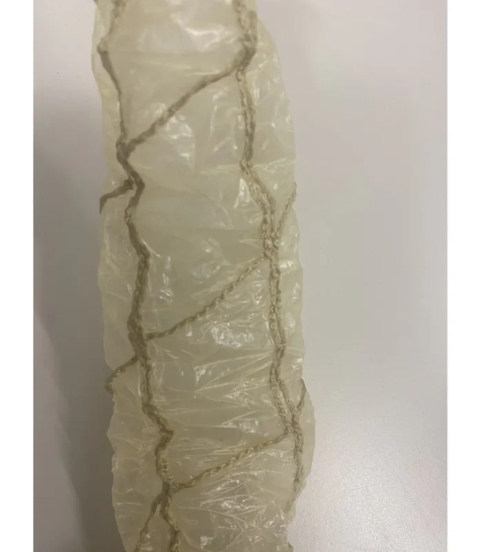 Fibertarm 55 opprynket hvitt nett 12,5m