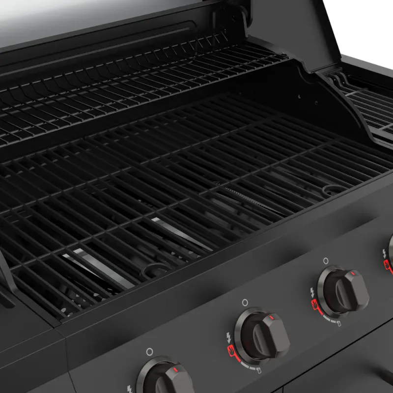 Nexgrill Deluxe 4-Burner Gas Grill with Searing Zone | Black