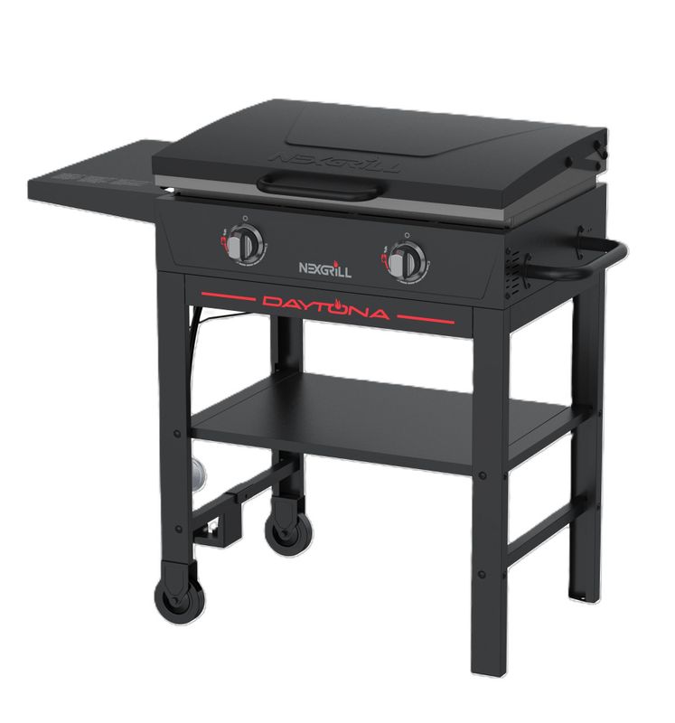 Nexgrill 2-Burner Plancha Gas Grill with Cart | Black