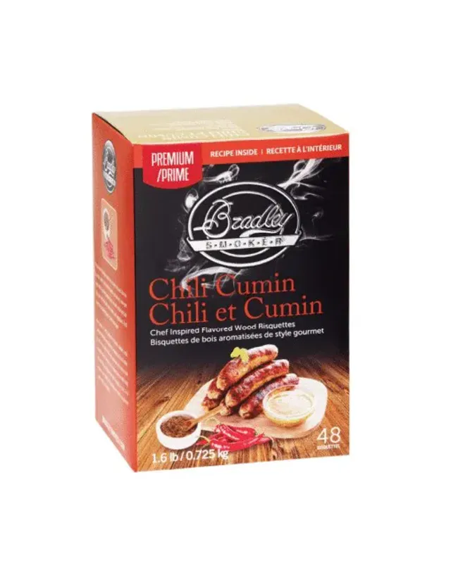 Bradley Røykebriketter av Chilli Cumin 48-pack